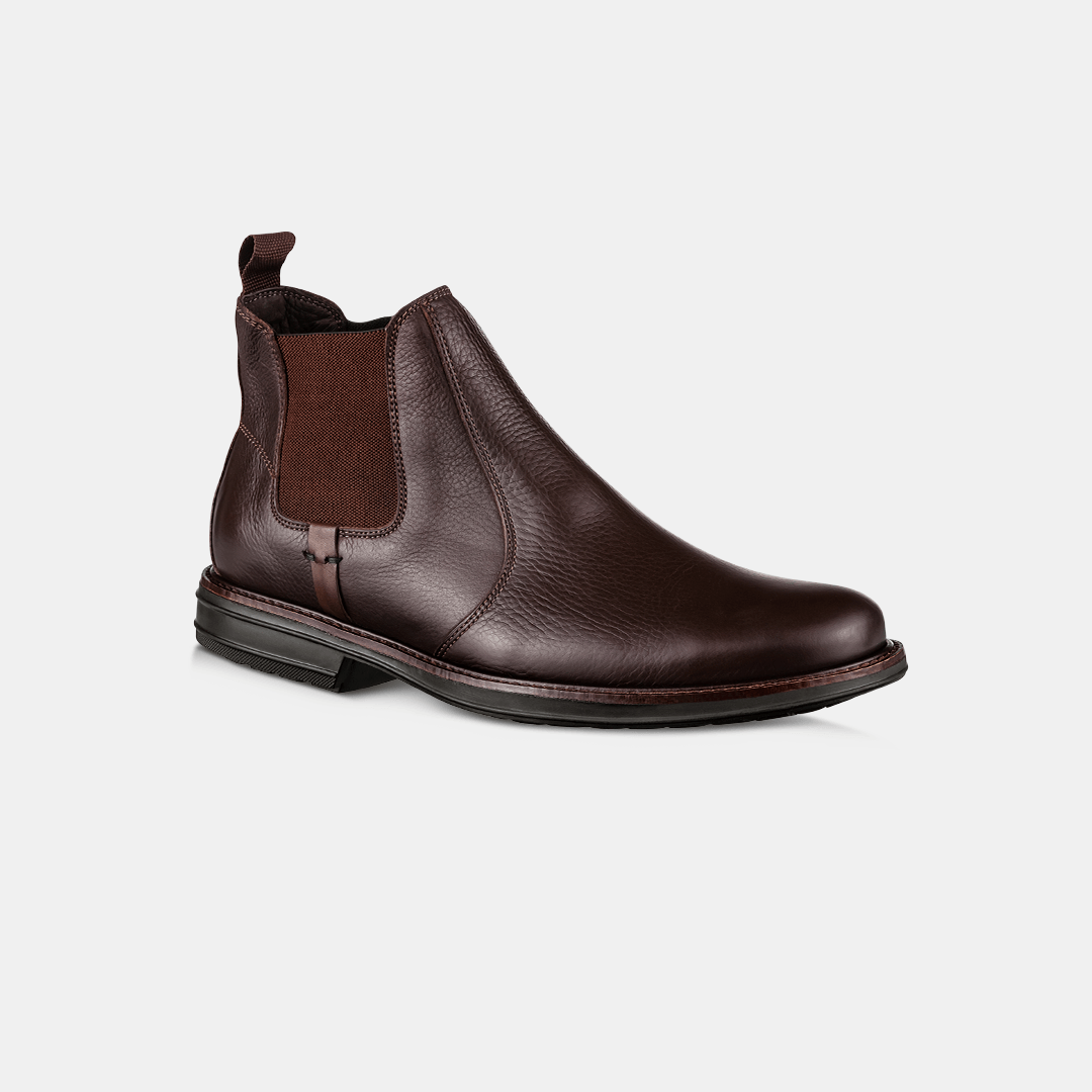 Bota Masculina Elástico Café - Ferri São Paulo