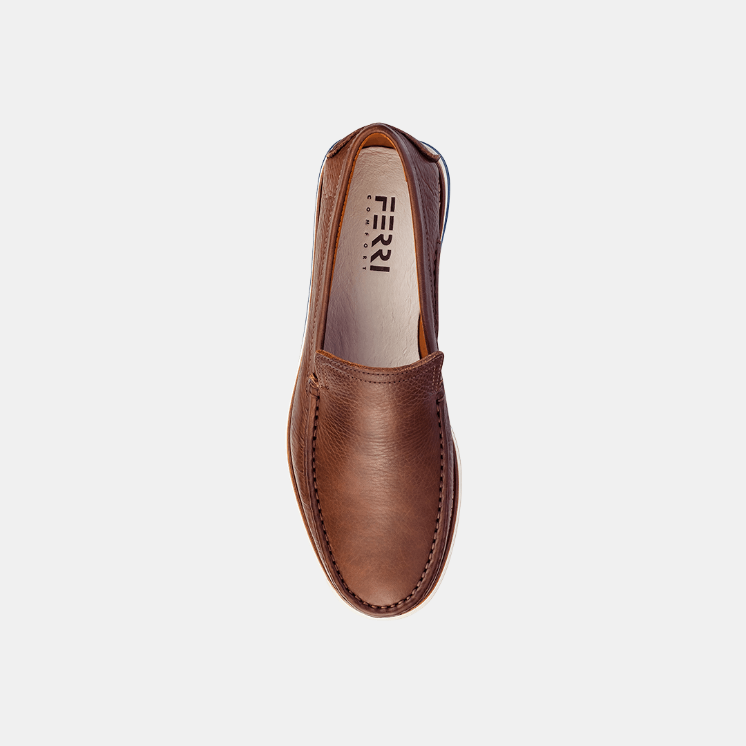 Mocassim Loafer Casual Café