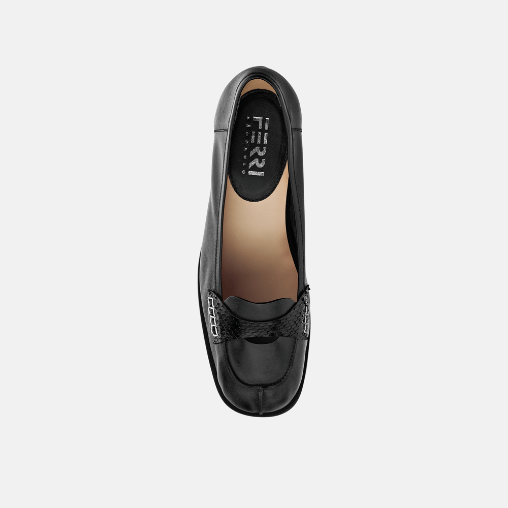 Mocassim Gravata Preto