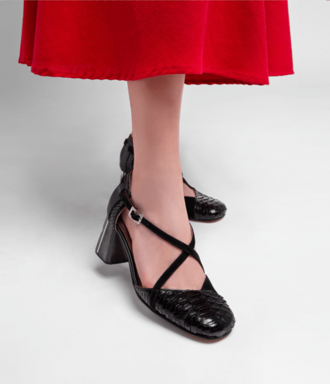 Scarpin Python Salto Acrílico - Ferri São Paulo