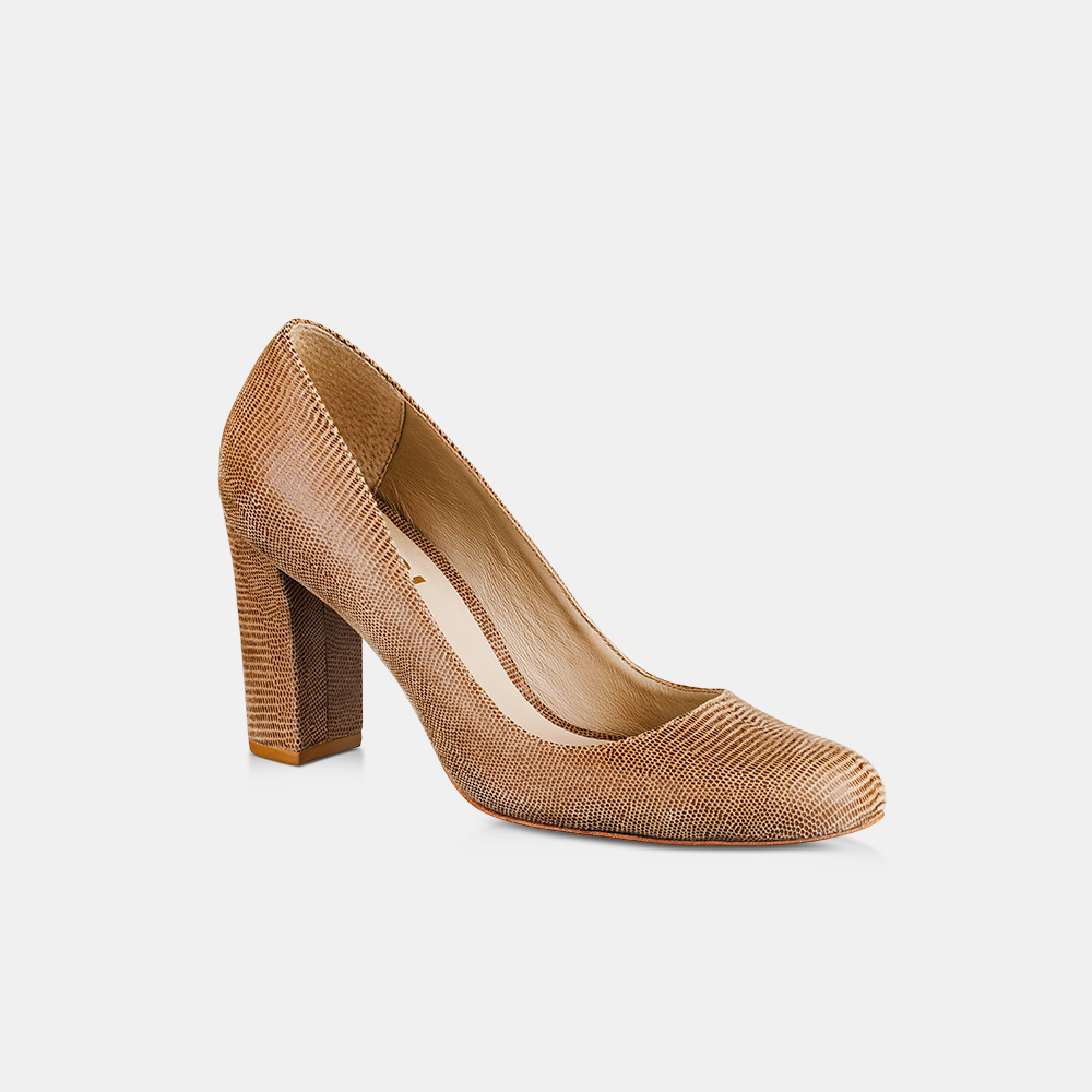 Scarpin Lezard Print