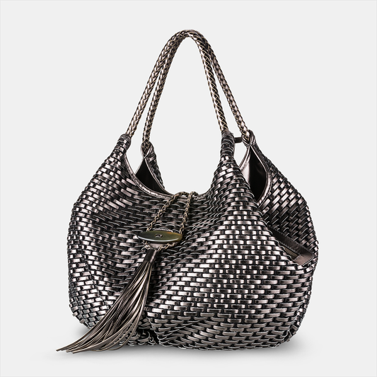 Bolsa Mônica Tressê Metalizado