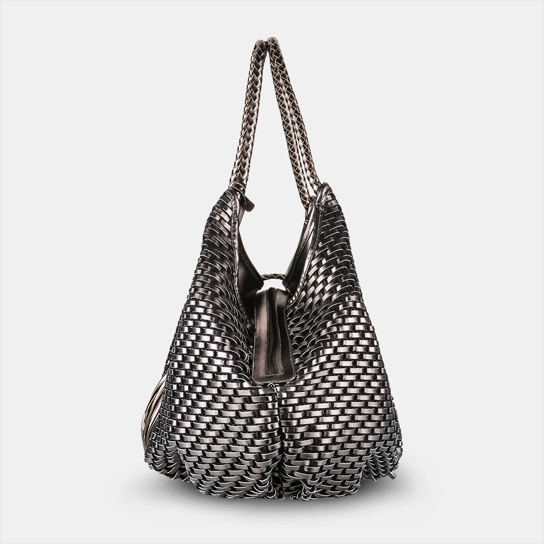 Bolsa Mônica Tressê Metalizado