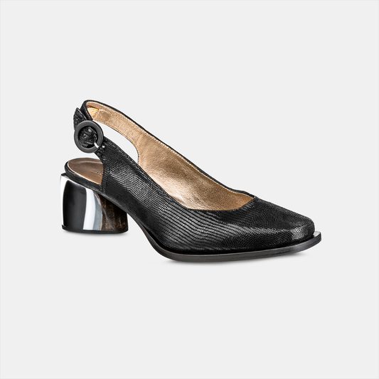 Sling Back Salto Acrílico