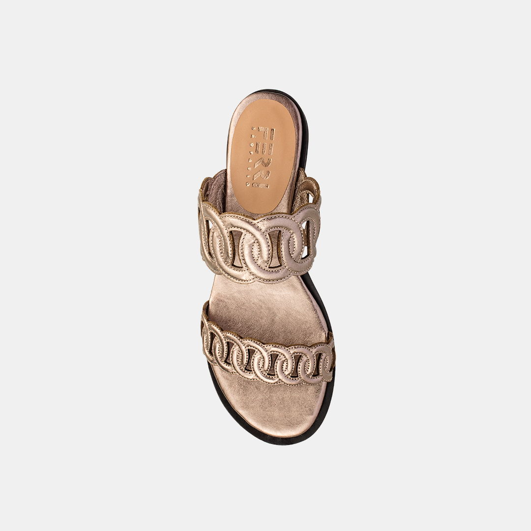 Sandália Flat Elos Silver