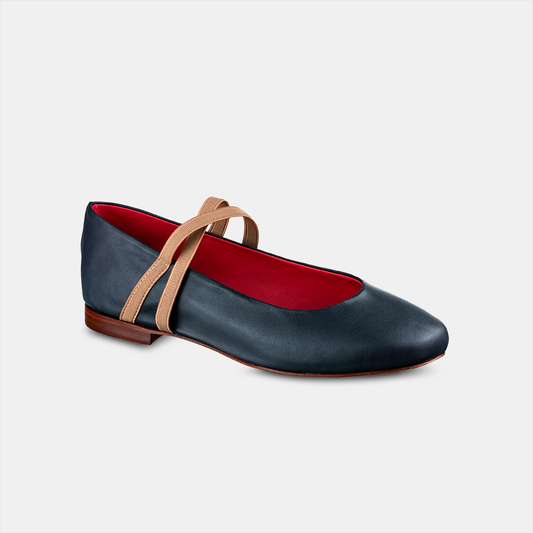 Sapatilha Elástico Marinho