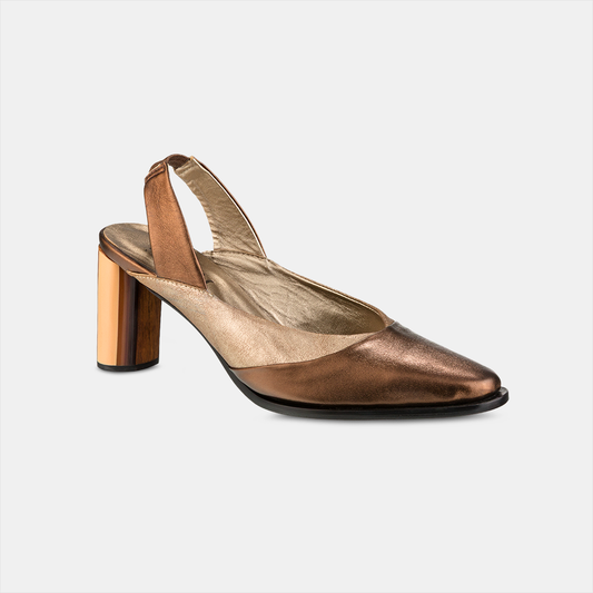 Sling Back Metalizado