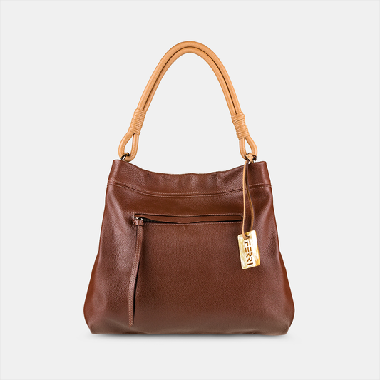 Bolsa Adriana Couro Marrom