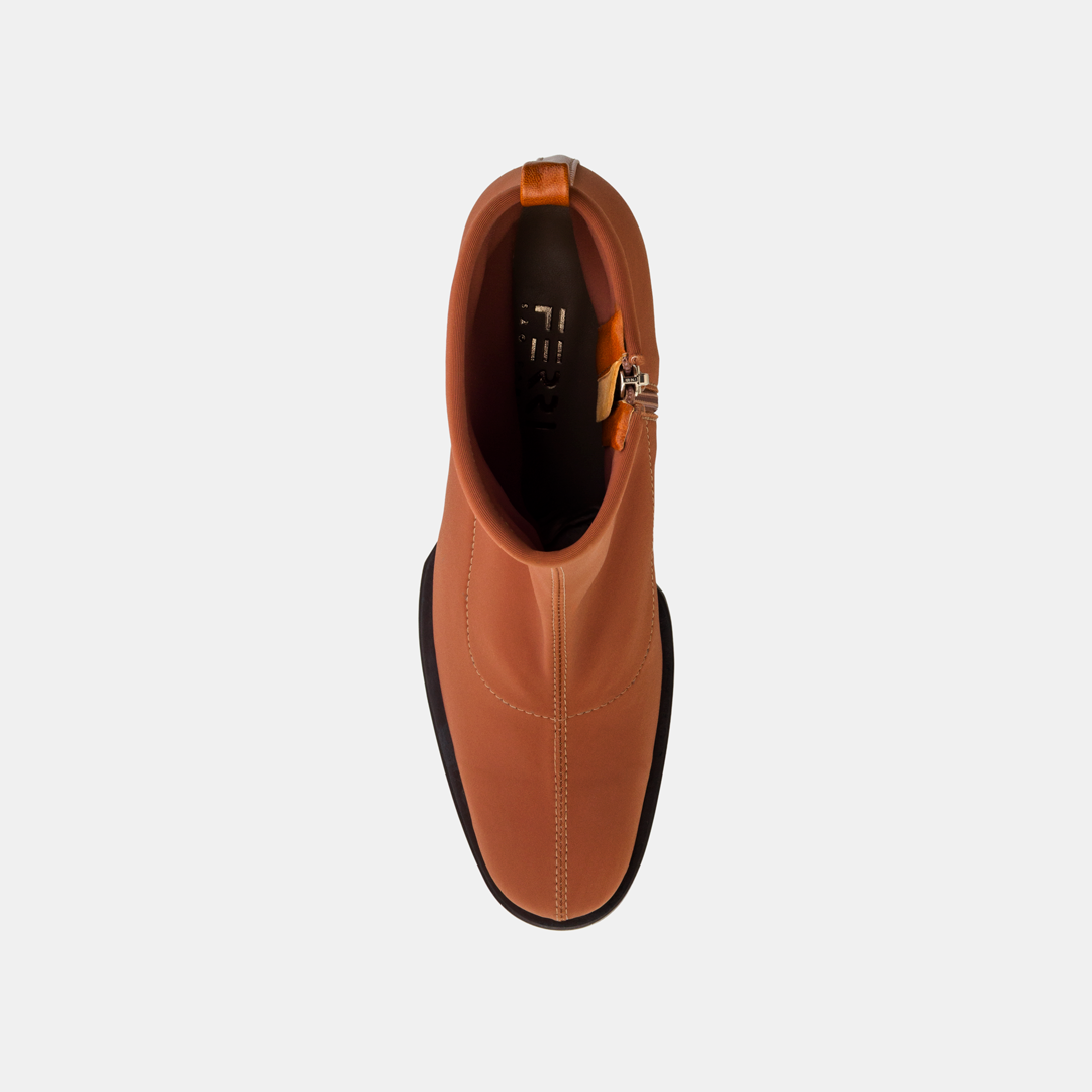 Bota Elastano Salto Alto Terracota