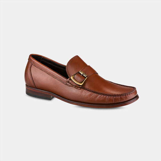 Mocassim Argentino Couro Havana