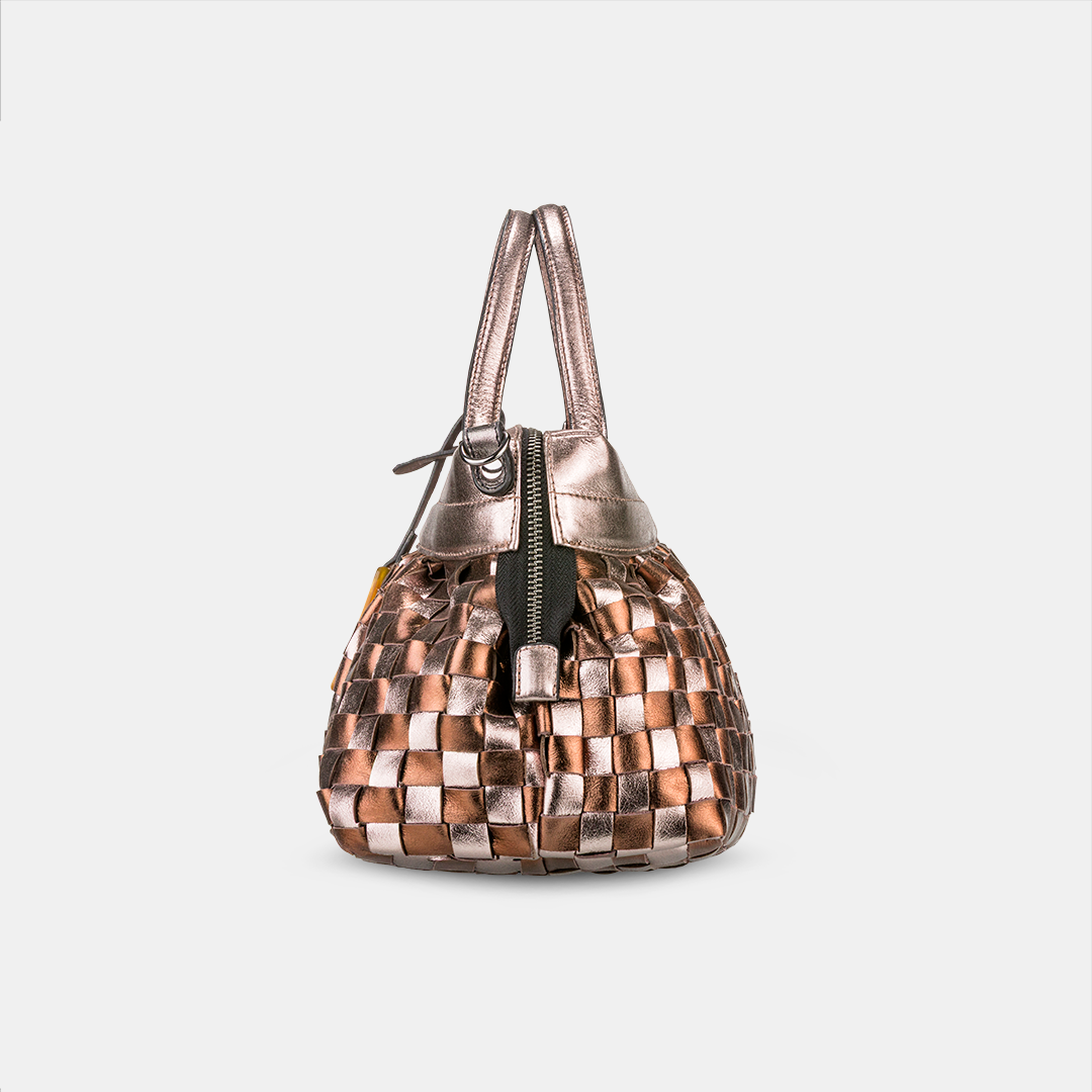 Bolsa Lulu Tressê Metalizado Ônix
