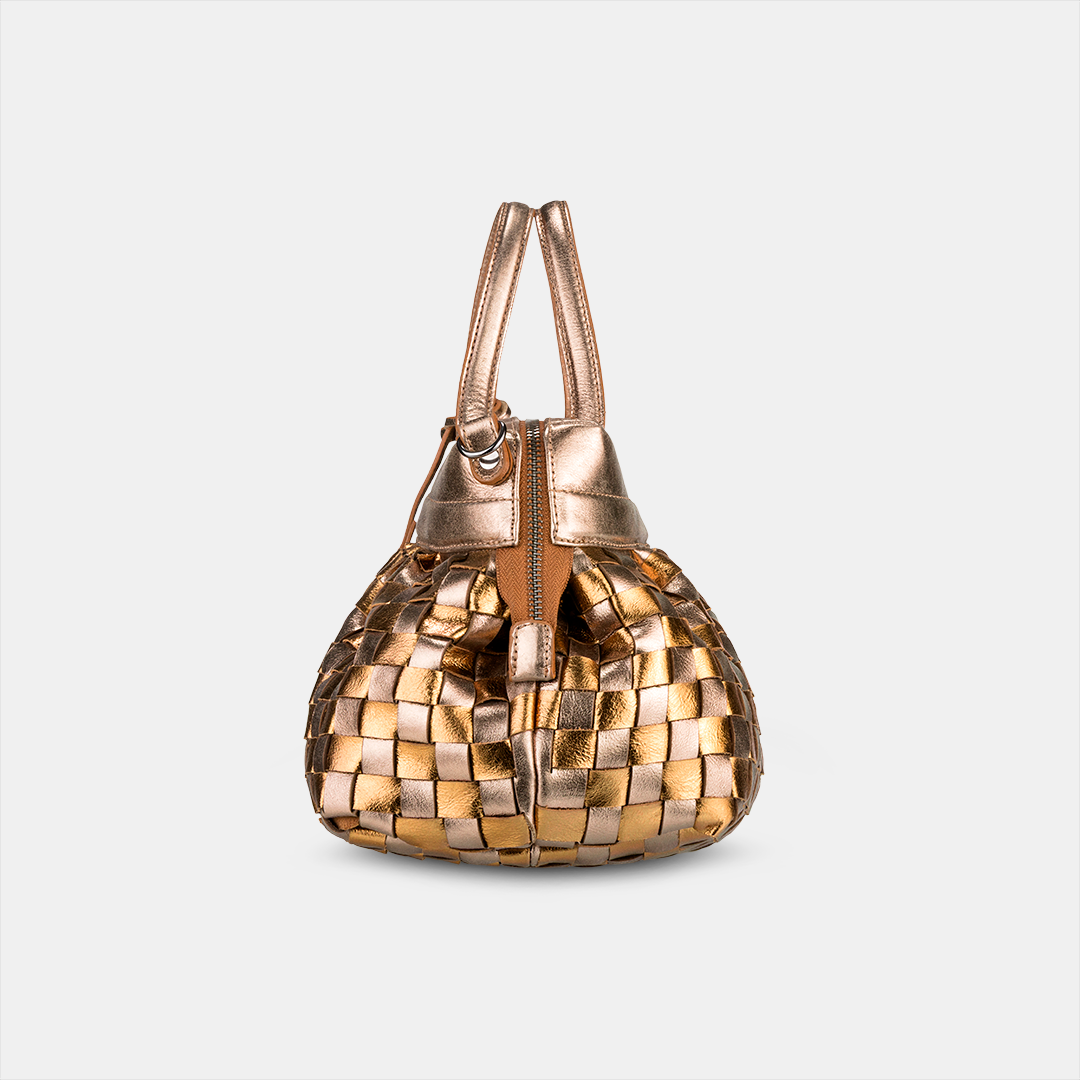 Bolsa Lulu Tressê Metalizado Prata
