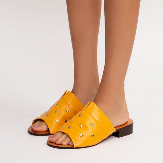 Sandália Flat Capri Amarela