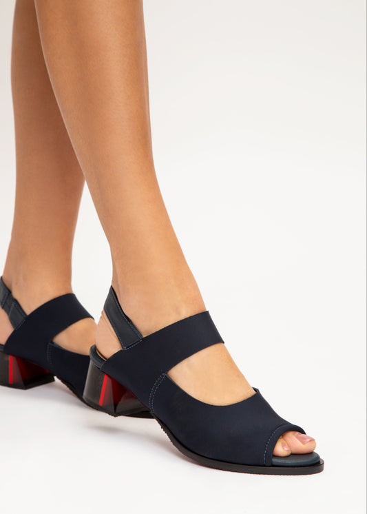 Sandália Salto Médio Gênova Marinho