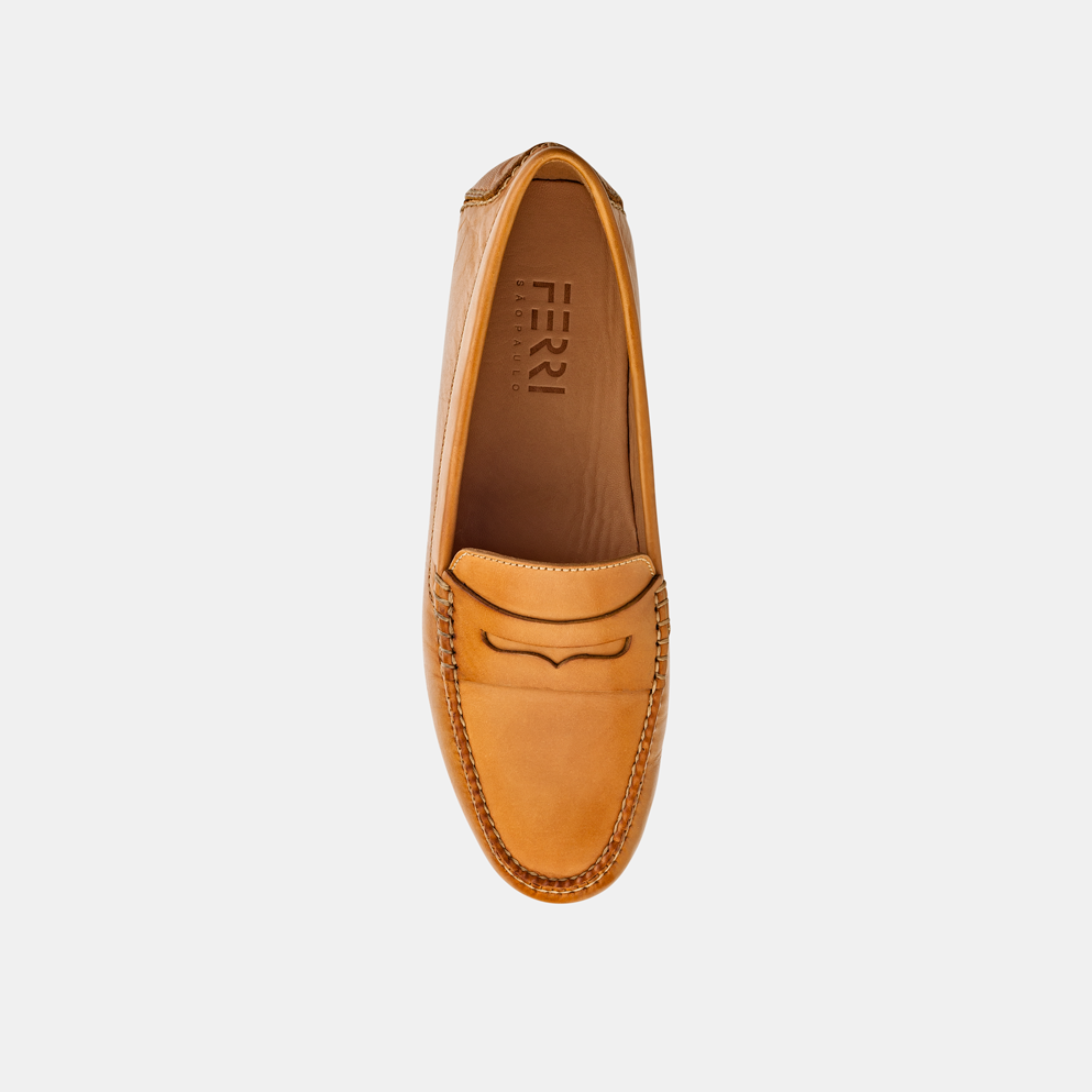 Mocassim Feminino Camel