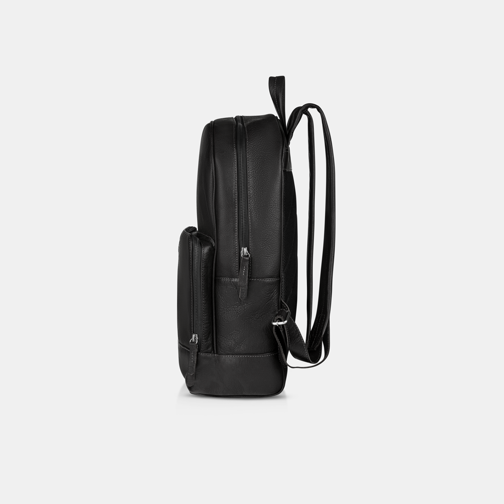 Mochila Moderna Couro Preto