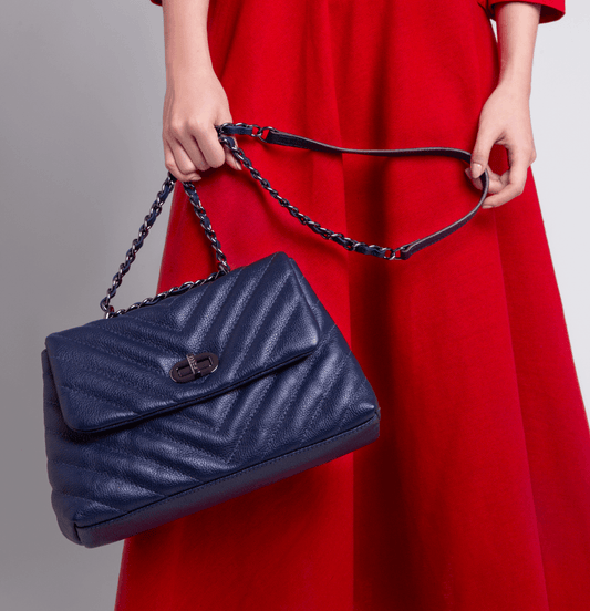 Bolsa Matelassada Marinho - Ferri São Paulo