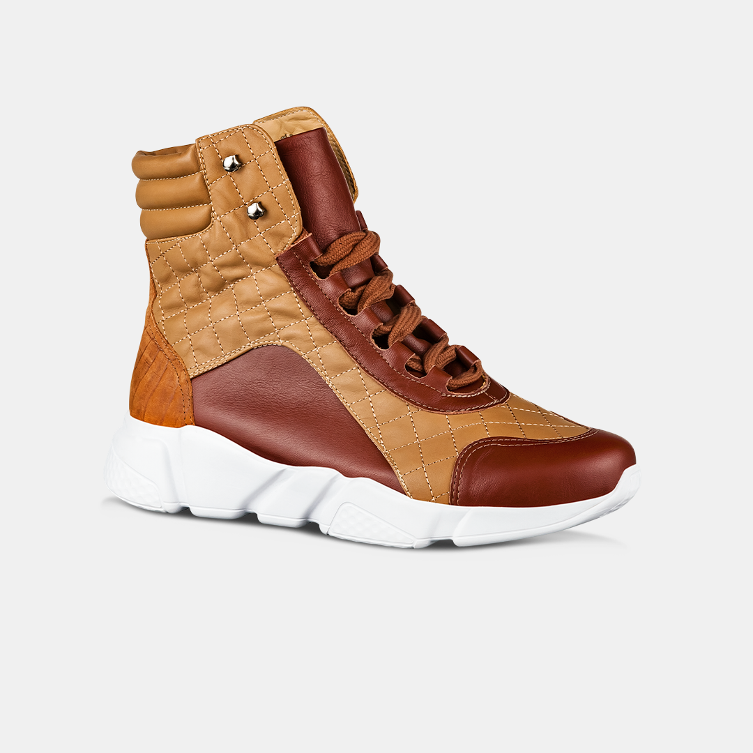 Bota Solado Borracha Caramelo
