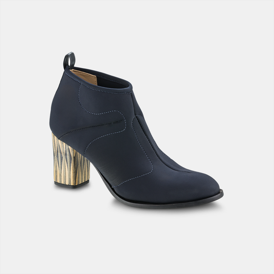 Bota Salto Alto Elastano Blue