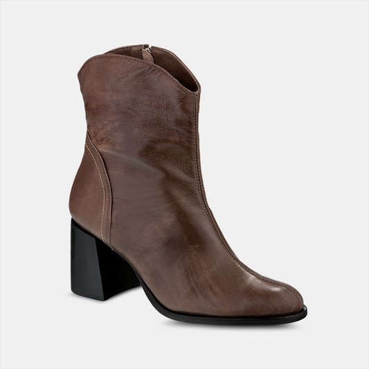 Bota Couro Cano Médio