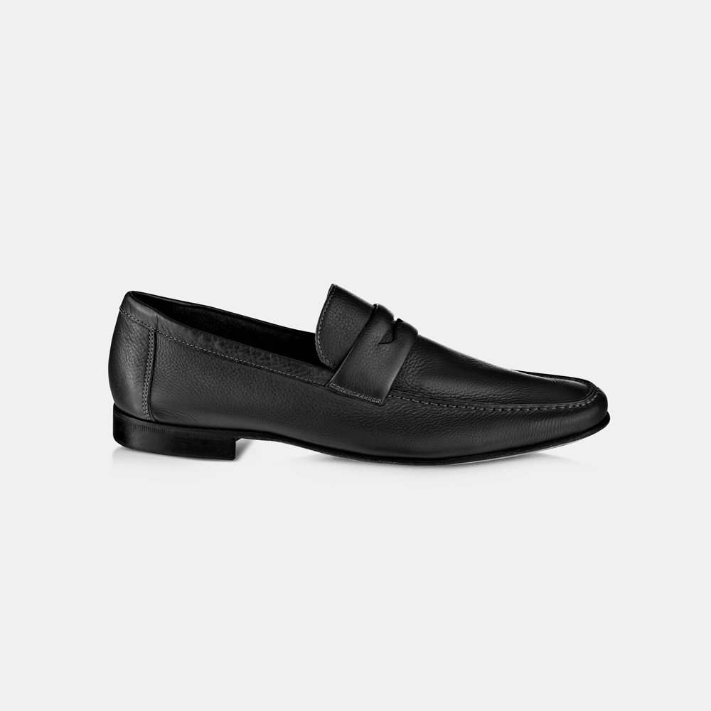 Loafer Gravata Couro Preto - Ferri São Paulo