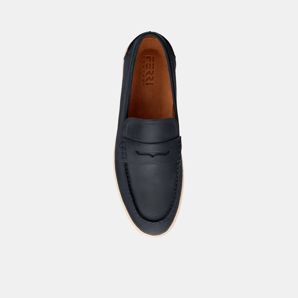 Mocassim Casual Azul Marinho - Ferri São Paulo
