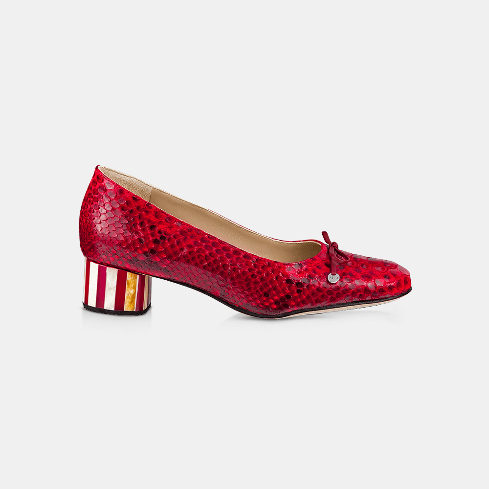 Scarpin Clássico Python Cereja - Ferri São Paulo