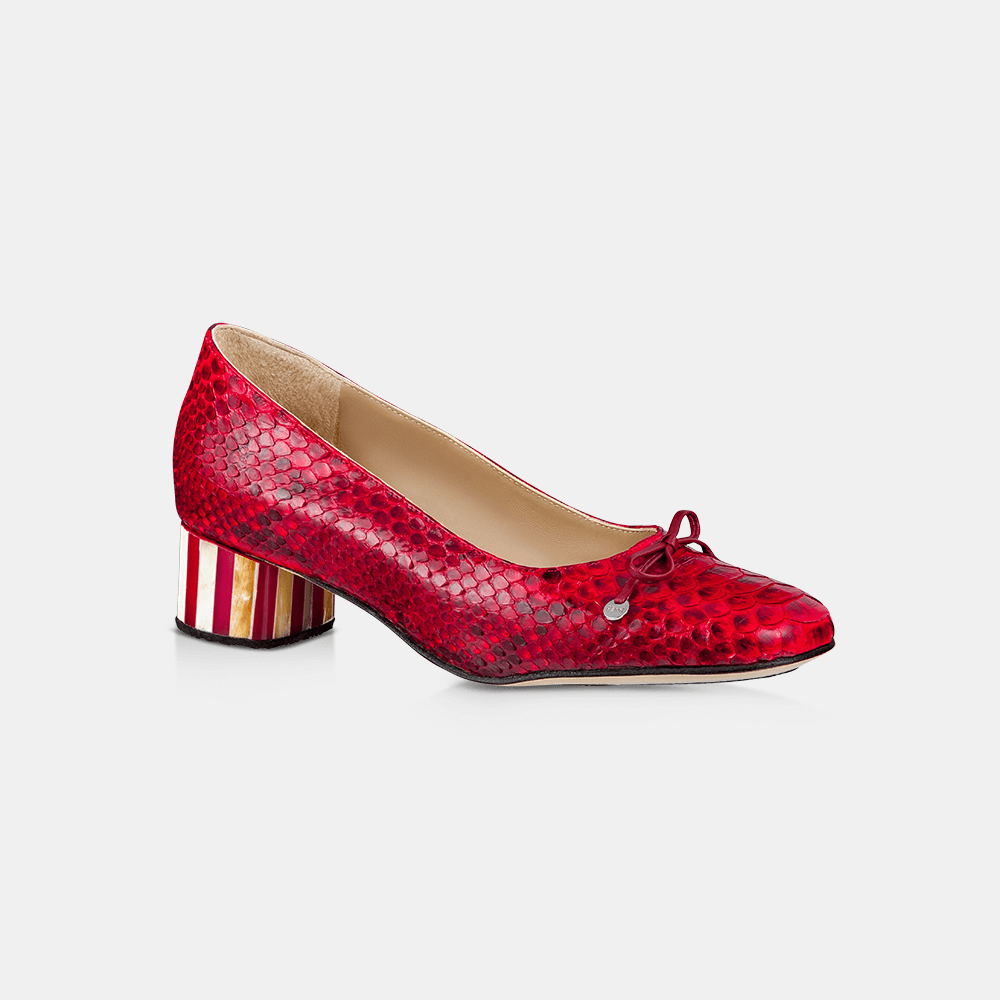 Scarpin Clássico Python Cereja - Ferri São Paulo