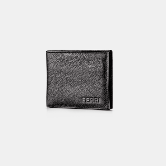 Carteira Masculina Couro Preta - Ferri São Paulo