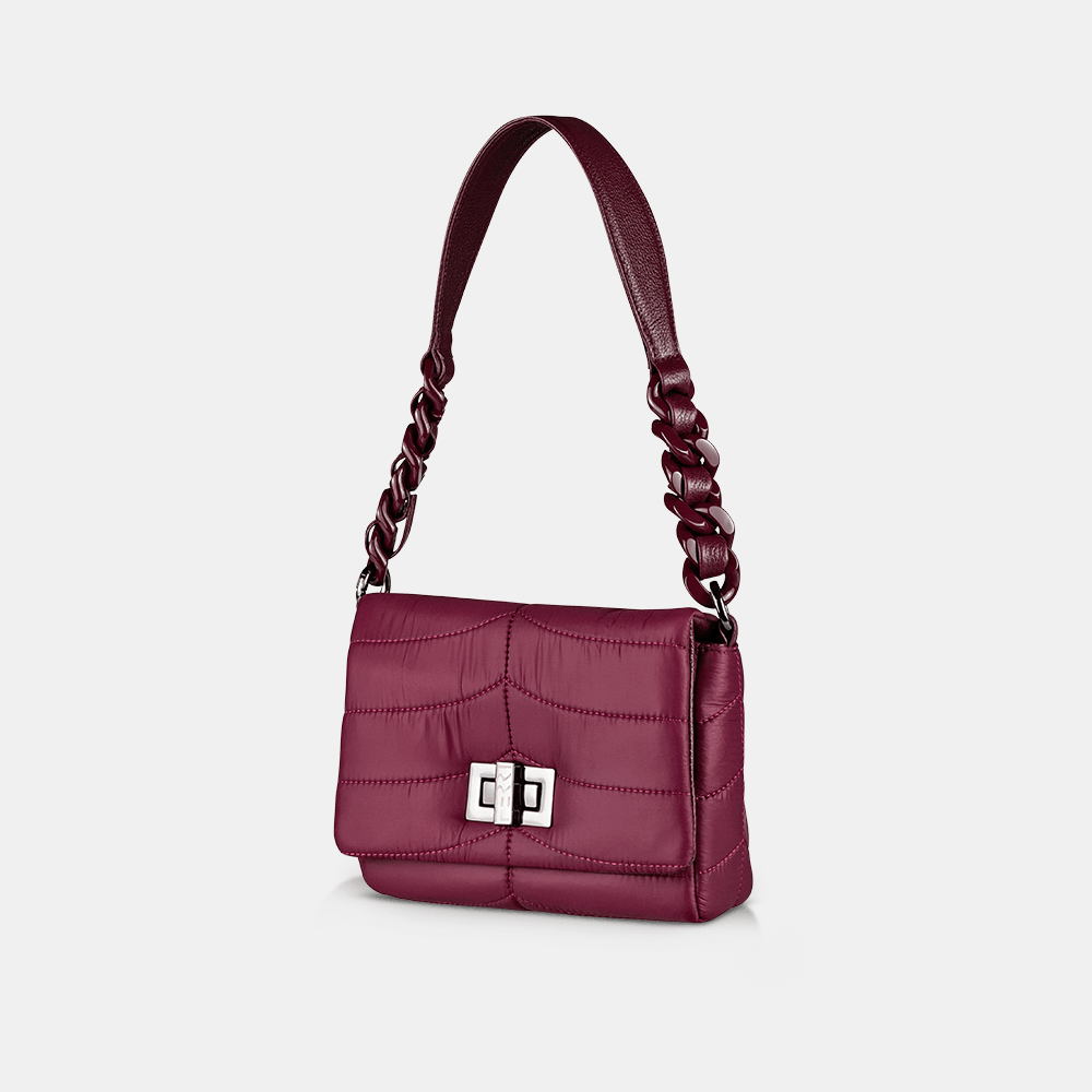 Bolsa Bariloche Matelassada Mini Vinho - Ferri São Paulo
