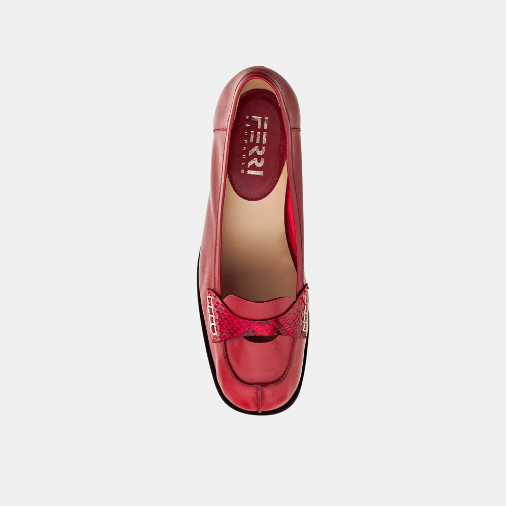 Mocassim Gravata Cereja - Ferri São Paulo