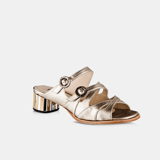 Tamanco Salto Espelho Metalizado - Ferri São Paulo