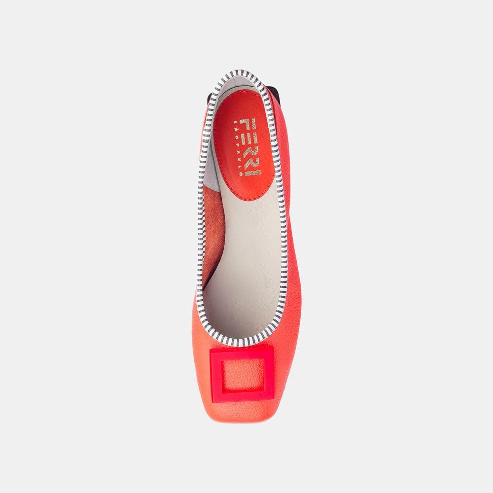 Sapatilha Detalhe Acrílico Coral - Ferri São Paulo