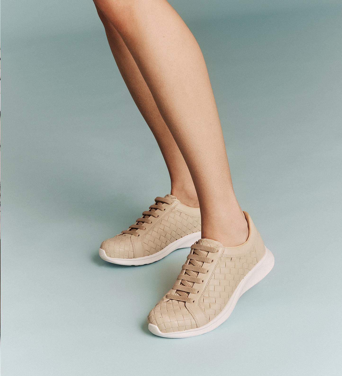 Tênis Couro Tressê Off White