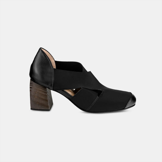 Scarpin Elastano Cruzado Alto