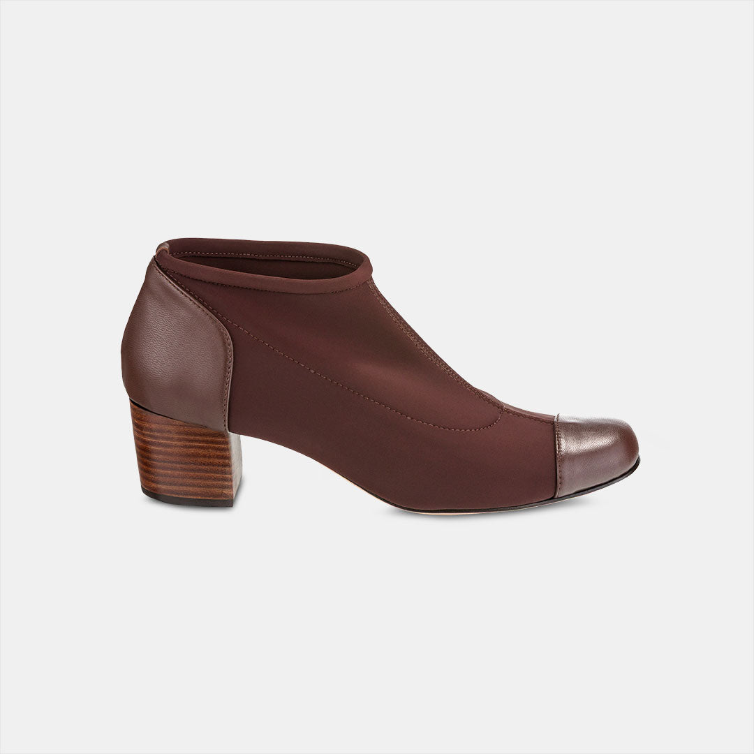 Bota Elastano Cano Baixo Café