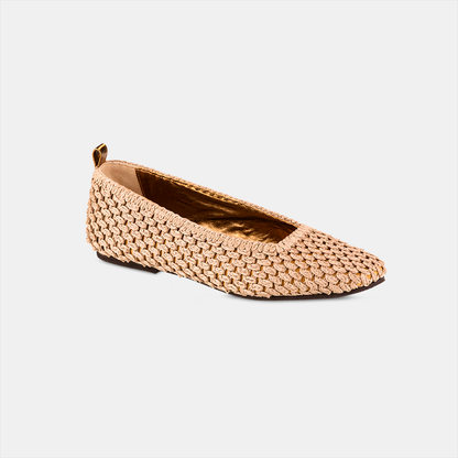 Sapatilha Crochê Bege