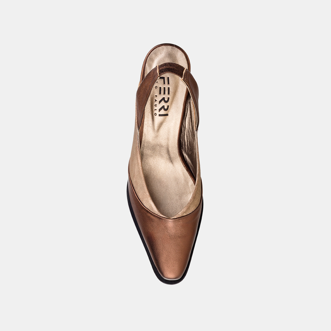 Sling Back Metalizado