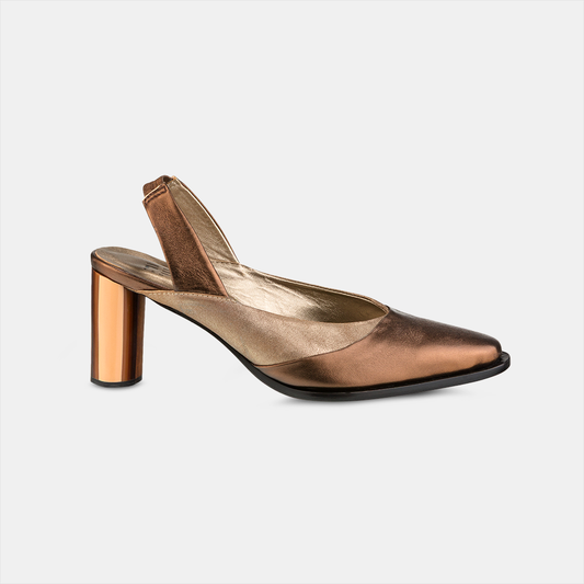 Sling Back Metalizado