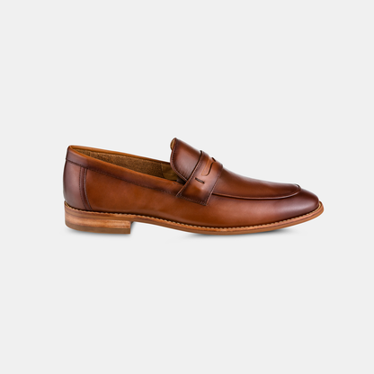 Mocassim Masculino Gravata Couro Brown