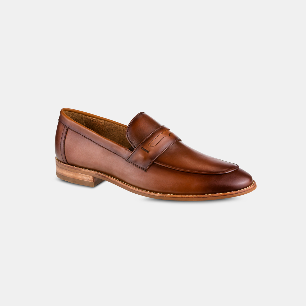 Mocassim Masculino Gravata Couro Brown