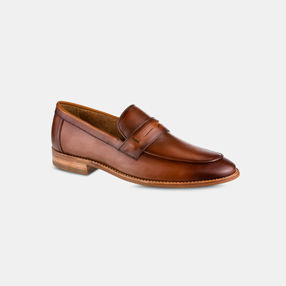 Mocassim Masculino Gravata Couro Brown