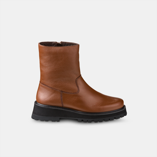 Bota Tratorada Cano Médio Caramelo