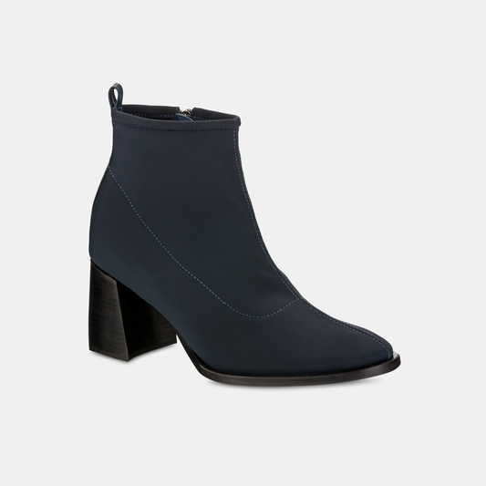 Bota Elastano Salto Alto Azul Marinho