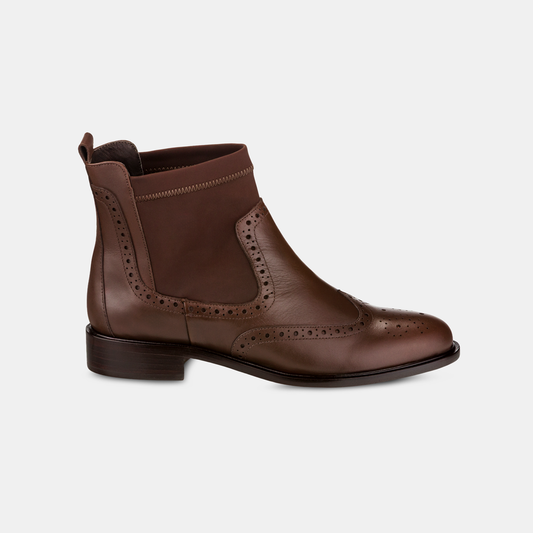 Bota Brogue Cano Médio Café