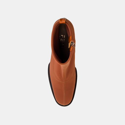 Bota Elastano Salto Alto Terracota
