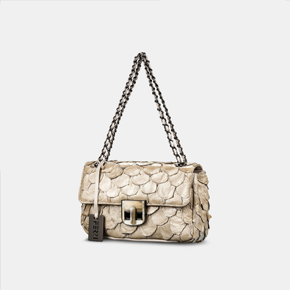 Bolsa Clássica Pirarucu Off White