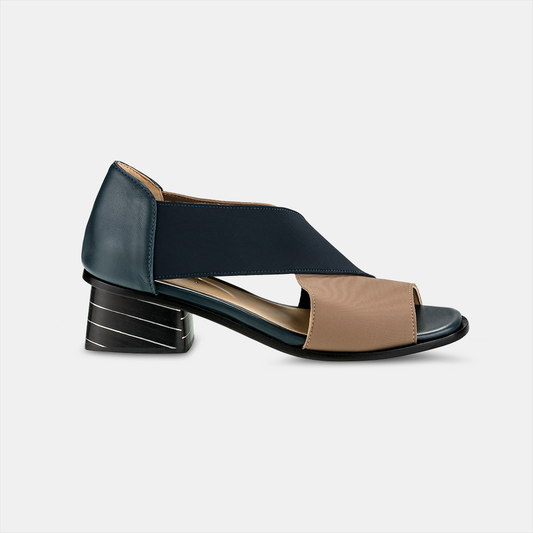 Sandália Verona Concreto e Marinho