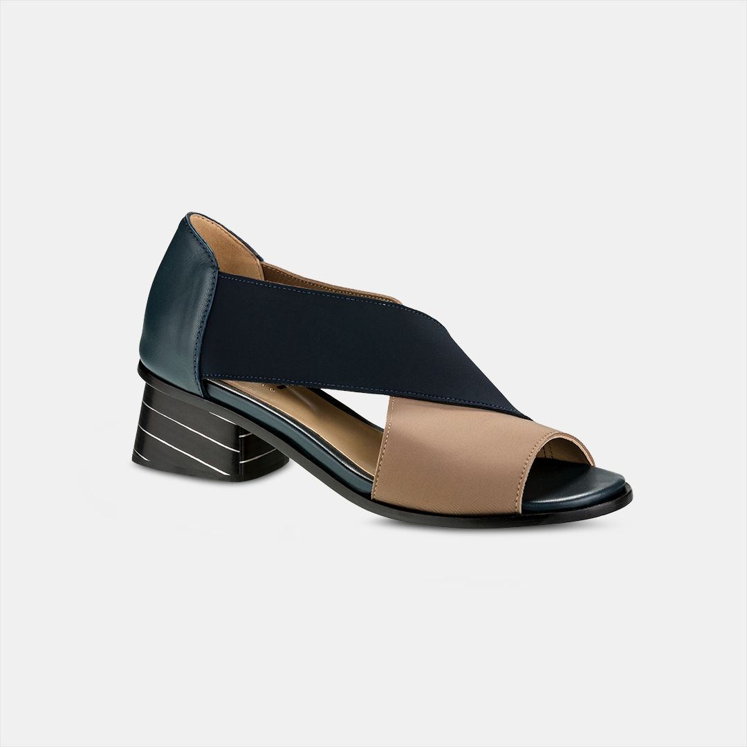 Sandália Verona Concreto e Marinho