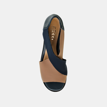 Sandália Verona Concreto e Marinho